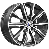 Литые диски Арнар (КС904) 7.000xR16 5x114.3 DIA66.1 ET45 алмаз черный для Dacia