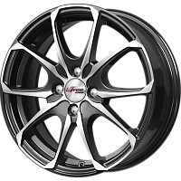 Литые диски Такеши (КС877) 6.000xR16 4x100 DIA60.1 ET45 Блэк Джек для Lada Iskra
