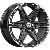Литые диски Дистрикт (КС1159) 8.000xR18 6x139.7 DIA67.1 ET35 черный бриллиант для FIAT Fullback