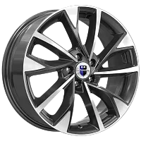 Литые диски Роквуд (КС900) 7.000xR17 5x114.3 DIA67.1 ET45 алмаз черный для JAC