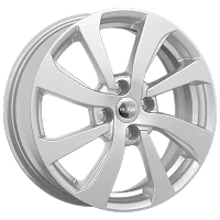 Литые диски КС893 (16_Rio X-Line) (КС893) 6.000xR16 4x100 DIA54.1 ET49 сильвер для Hyundai